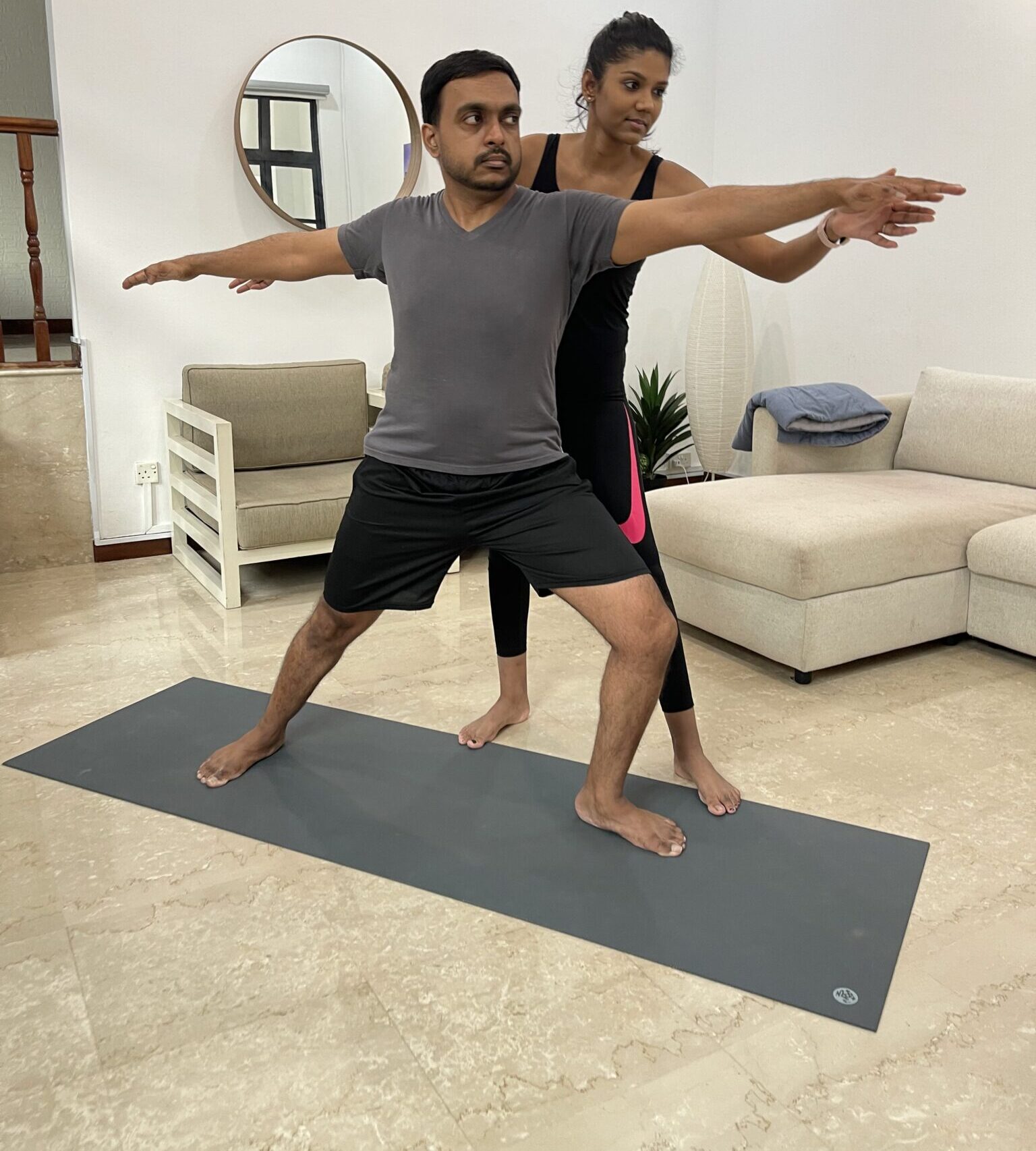 Home personal training yoga